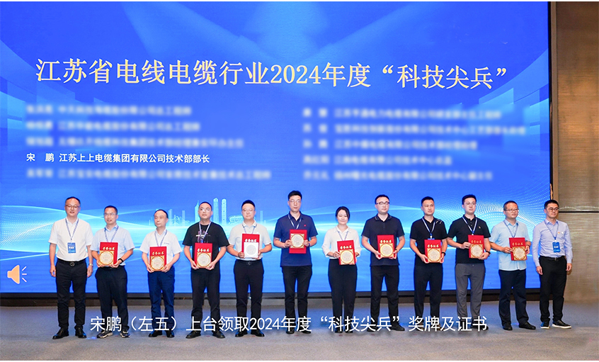 祝贺！太阳GG电缆员工获评江苏省线缆行业“科技尖兵”称呼